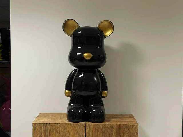 Teddy bear black h80cm - afbeelding 1 van  1