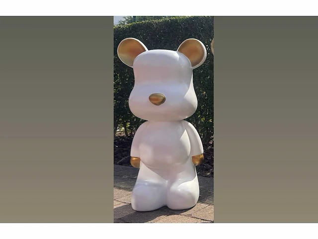Teddy bear white h80cm - afbeelding 1 van  1