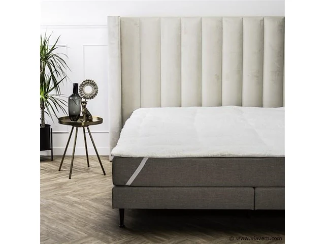 Teddy sherpa oplegmatras 140cm - afbeelding 1 van  3