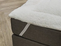 Teddy sherpa oplegmatras 140cm - afbeelding 2 van  3