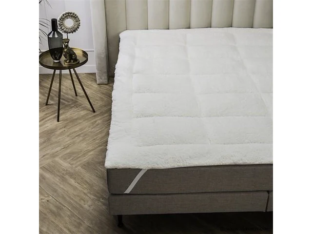 Teddy sherpa oplegmatras 140cm - afbeelding 3 van  3