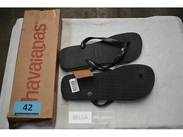 Teenslippers havaianas mt 41/42 zwart - afbeelding 1 van  2