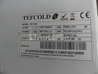 Tefcold ff1380 professionele koelkast met glazen deur - afbeelding 1 van  3