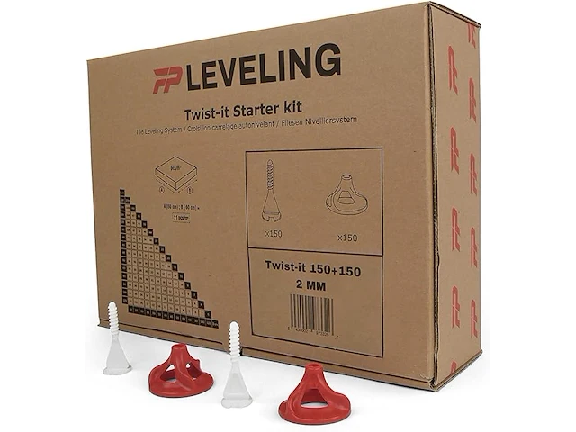 Tegel leveling systeem 2mm (rood) - afbeelding 1 van  3