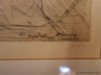 Tekening achter glas - afbeelding 2 van  2