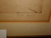 Tekening achter glas - afbeelding 2 van  2