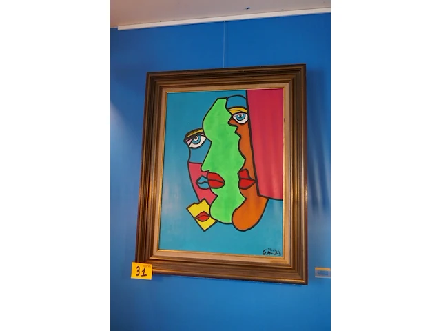 Tekening + wandplaatjes - afbeelding 1 van  6