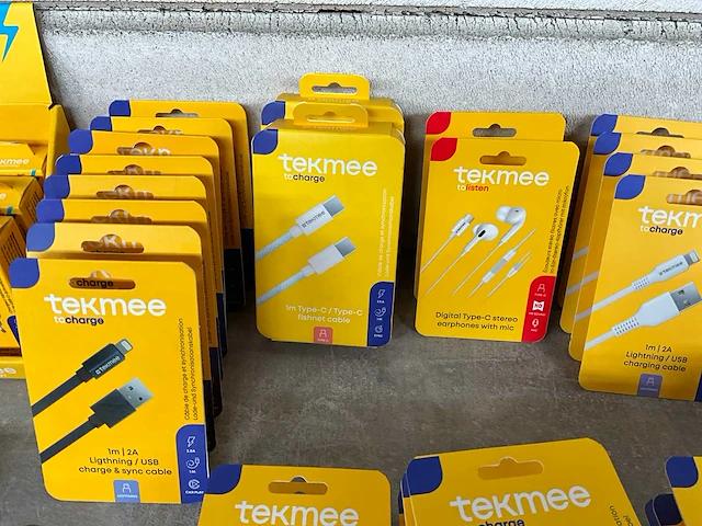 Tekmee mix kavel diverse telefoon kabels en accessoires - afbeelding 6 van  11