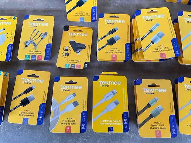 Tekmee mix kavel diverse telefoon kabels en accessoires - afbeelding 9 van  11