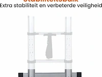 Telescoopladder 3,80m zilver - afbeelding 3 van  8