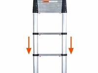 Telescoopladder 3,80m zilver - afbeelding 5 van  8