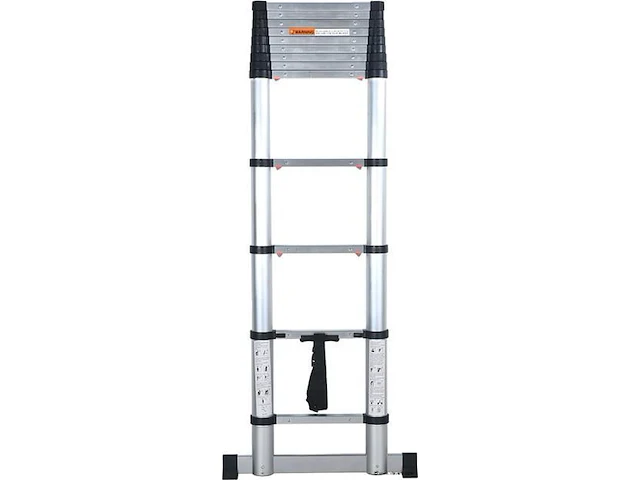 Telescoopladder 3,80m zilver - afbeelding 7 van  8