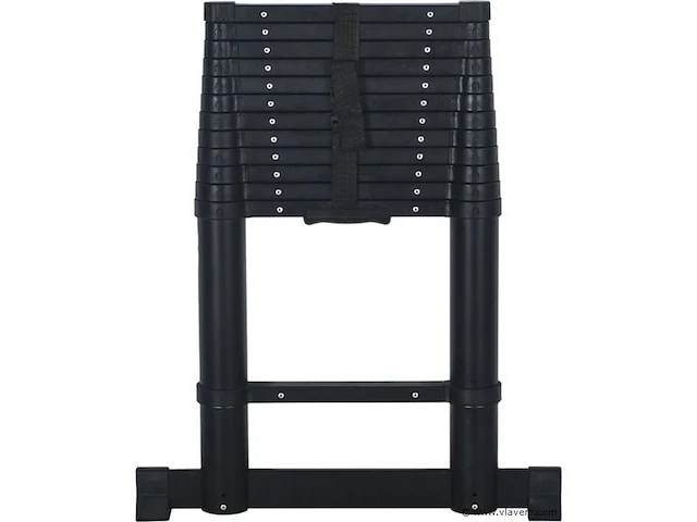 Telescoopladder 3,80m zwart - afbeelding 7 van  8