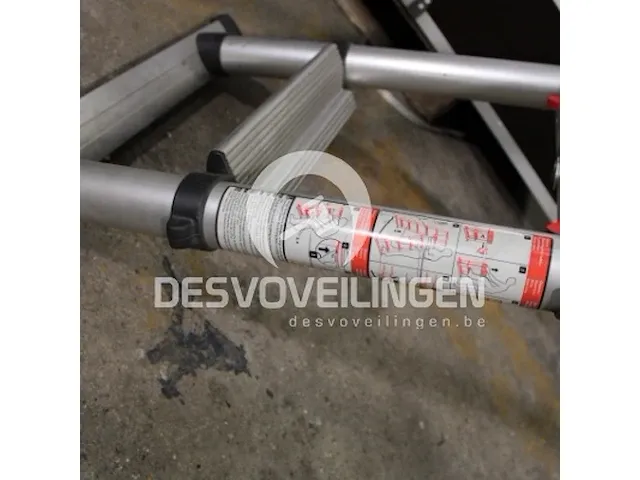 Telescoopladder dubbel 6 treden - afbeelding 3 van  3
