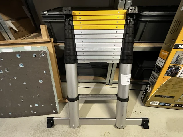 Telescopische alu ladder escalo extendo v - afbeelding 1 van  4