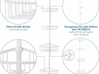 Telescopische doucherek - afbeelding 4 van  5