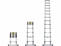 Telescopische ladder 380cm (2x) - afbeelding 2 van  3