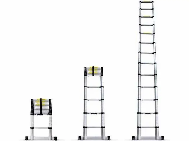 Telescopische ladder 380cm - afbeelding 2 van  3