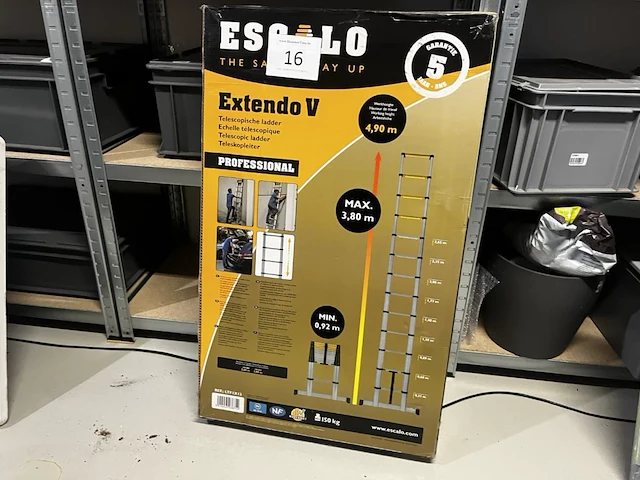 Telescopische ladder escalo extendo v - afbeelding 1 van  3