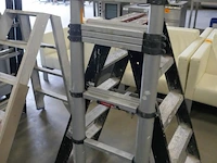 Telescopische ladder + tarpladder - afbeelding 3 van  4