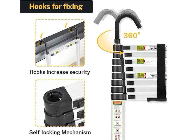 Telescopische ladder - afbeelding 4 van  4