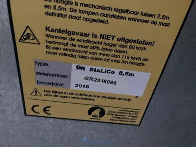 Telescopische lichtmast stalico - afbeelding 3 van  3