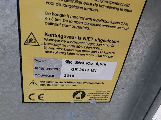 Telescopische lichtmast stalico - afbeelding 3 van  3