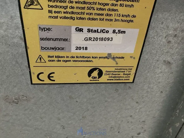 Telescopische lichtmast stalico - afbeelding 3 van  3