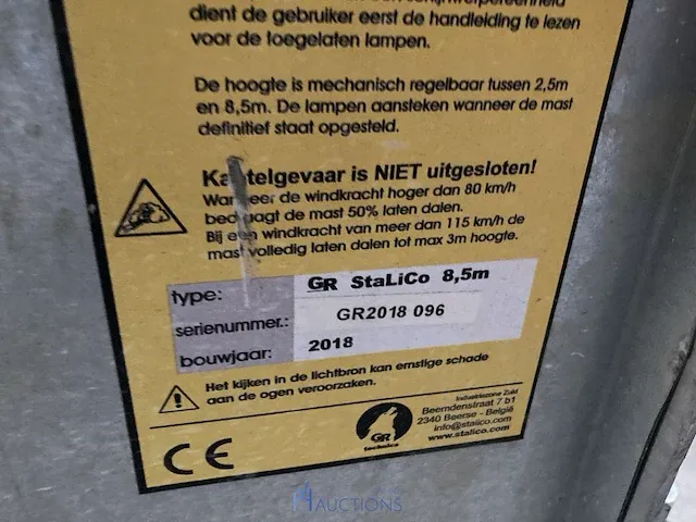 Telescopische lichtmast stalico - afbeelding 3 van  3