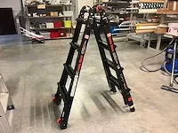 Telescopische plooiladder little giant leveler pro, 2x 4-8 sporten - afbeelding 1 van  5