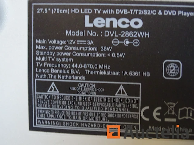 Televisie lenco dvl-2862wh - afbeelding 6 van  6