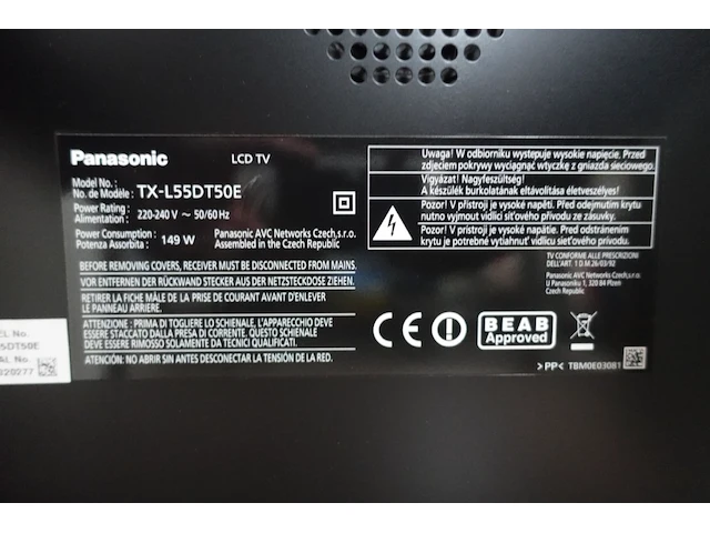 Televisie panasonic - afbeelding 2 van  3