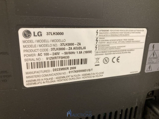 Televisietoestel fabr. lg - afbeelding 3 van  4