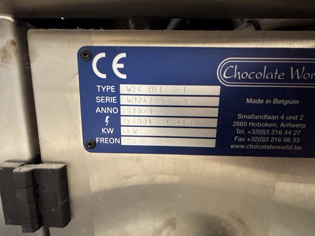 Tempereermachine chocolate world type cw24 delight - afbeelding 3 van  4