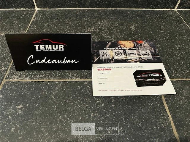 Temur wasstraat waspas t.w.v. 100 € (a) - afbeelding 2 van  6