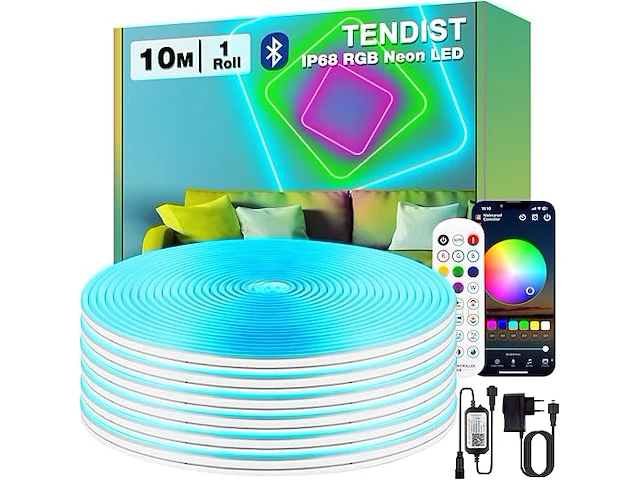 Tendist 10m bluetooth neon led-strip - afbeelding 1 van  5