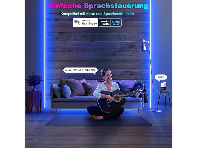 Tendist 20 m wifi rgb ledstrip - afbeelding 3 van  5