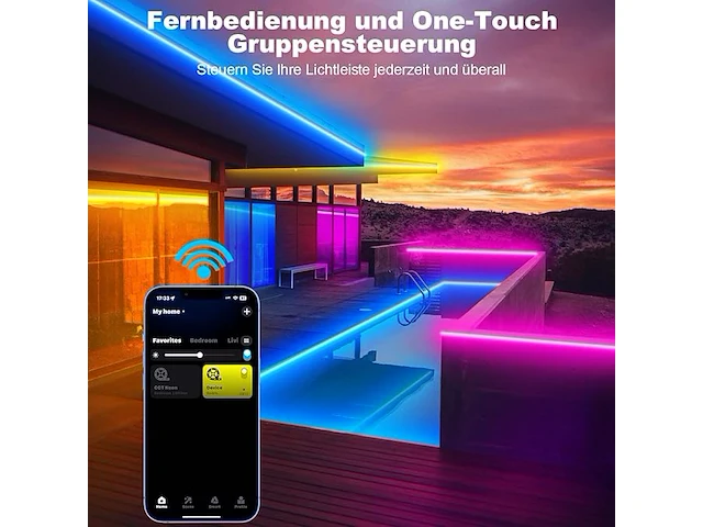 Tendist 25 m wifi rgb ledstrip - afbeelding 2 van  5