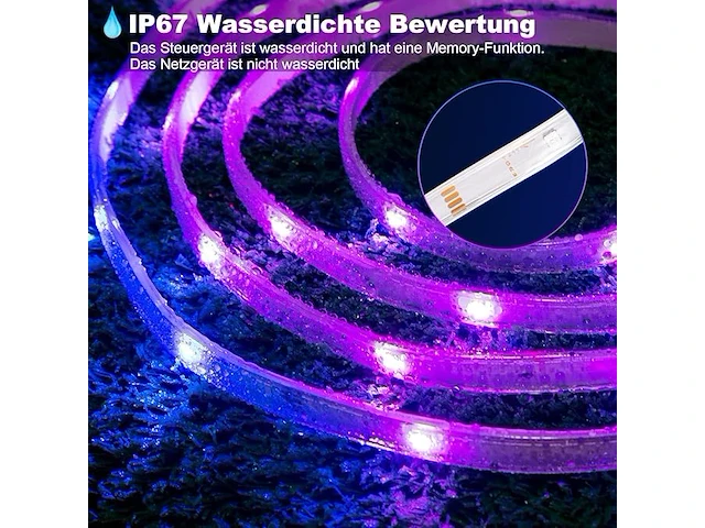 Tendist 25 m wifi rgb ledstrip - afbeelding 4 van  5