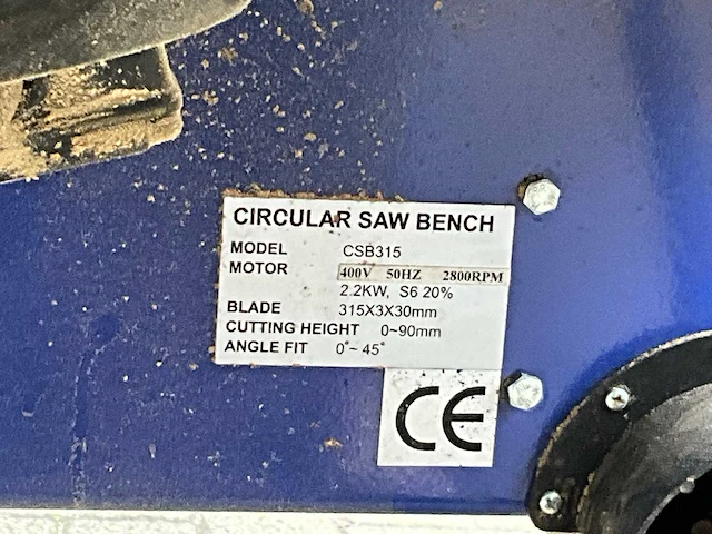 Tendotools csb315 cirkelzaagmachine - afbeelding 6 van  6