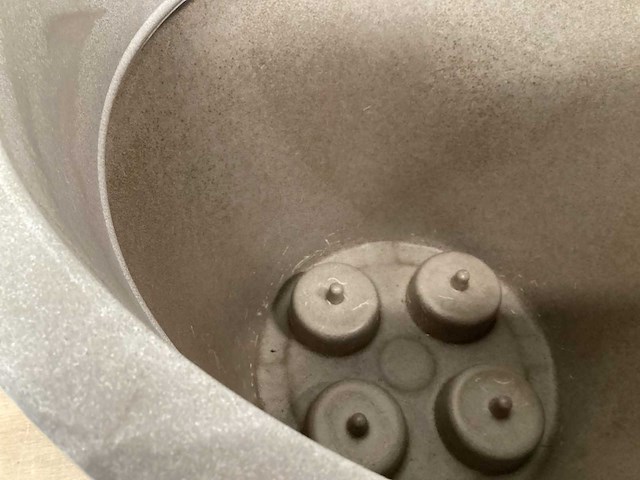 Teraplast plantenbak rond 45 cm, taupe (2x) - afbeelding 3 van  4