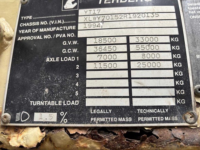 Terbeg - 1994 - yt17 - industriële trekker - afbeelding 9 van  10