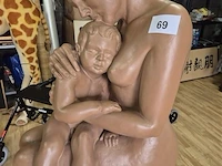 Terracotta beeld moeder met kind - afbeelding 2 van  6