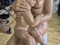 Terracotta beeld moeder met kind - afbeelding 3 van  6