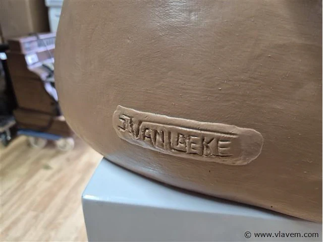 Terracotta beeld moeder met kind - afbeelding 5 van  6