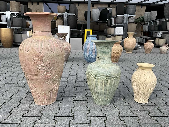 Terracotta bloempot (3x) - afbeelding 1 van  4