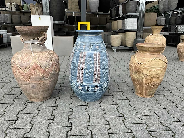 Terracotta bloempot (3x) - afbeelding 1 van  4