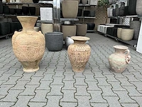 Terracotta bloempot (3x) - afbeelding 1 van  4
