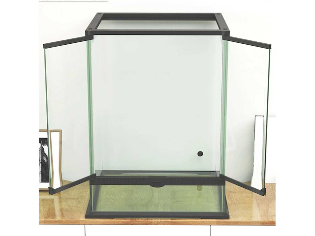 Terrarium, glazen kast -afsluitbaar -kabelbeheer - afbeelding 6 van  8