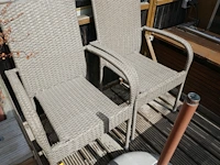 Terrasstoelen 2 soorten - 16 stuks - afbeelding 1 van  4